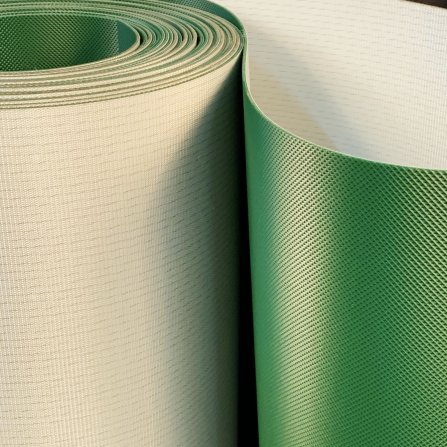 表麵（miàn）鑽石（shí）格花紋帶可定製綠色輕型工業皮帶輸送帶PVC/PU/矽（guī）膠傳輸帶